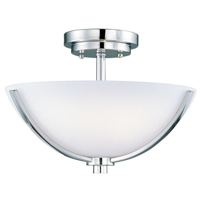 Maxim 20021SWPC - Rocco 3 Light 14" Semi Flush Ceiling Light