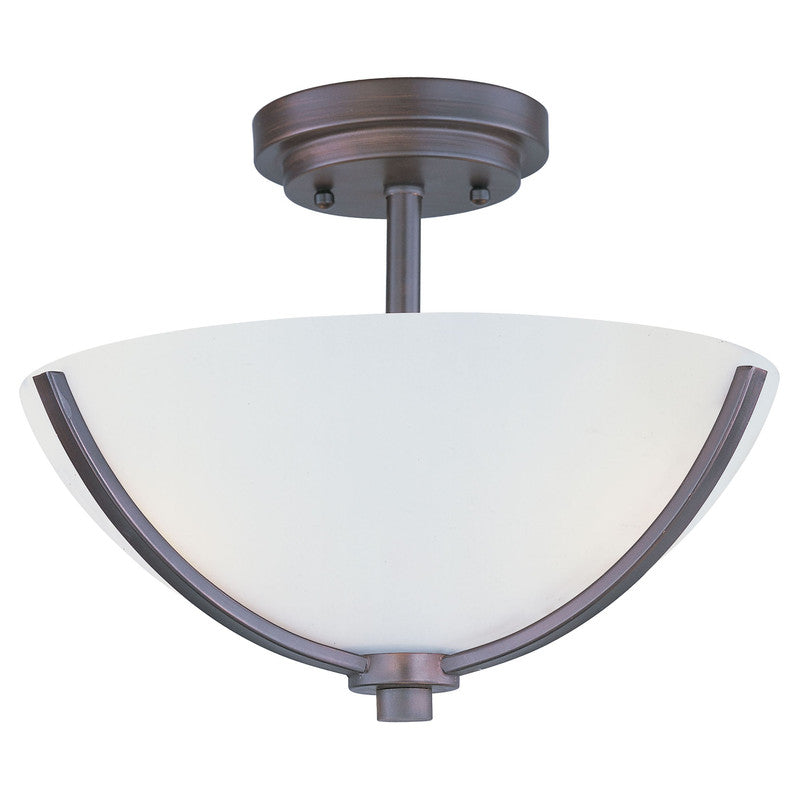 Maxim 20031SWOI - Deven 3 Light 14" Semi Flush Ceiling Light