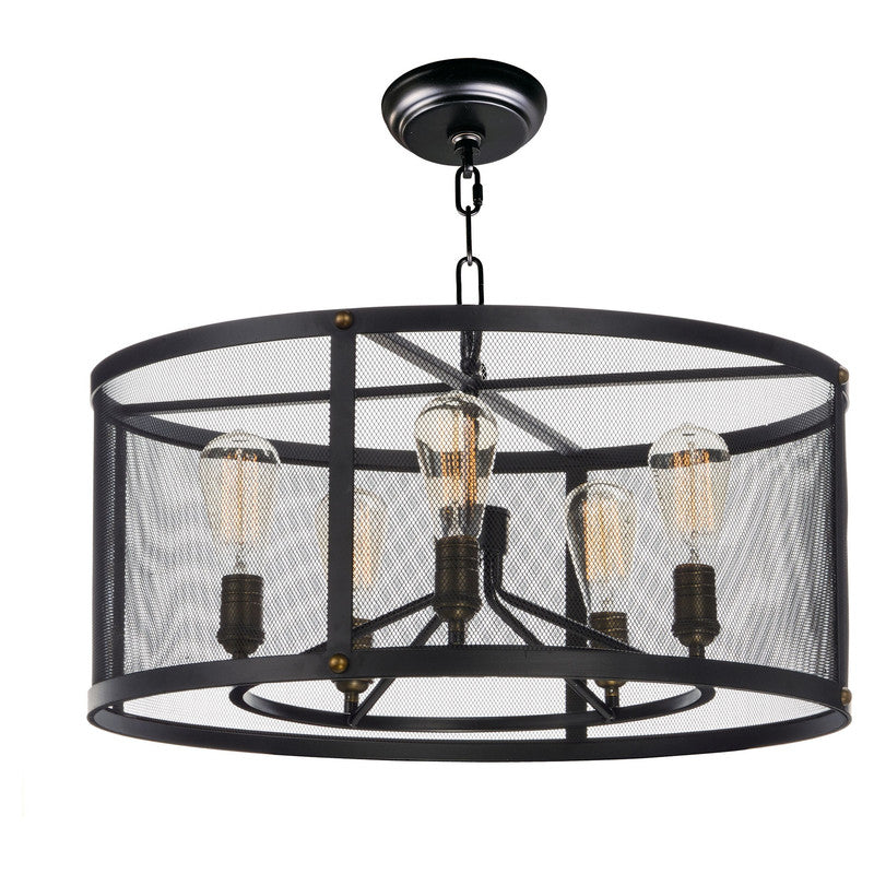 Maxim 20115BKNAB - Palladium 5 Light 24" Chandelier