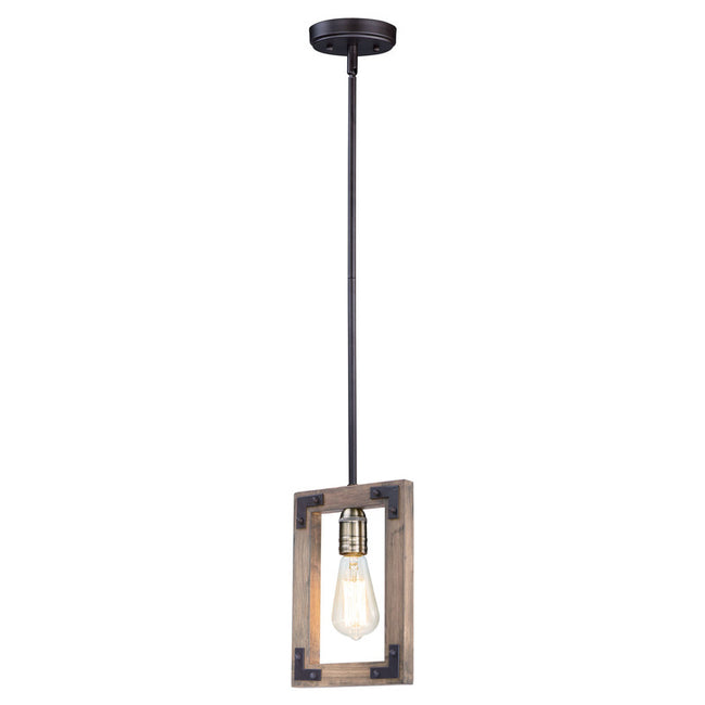 Maxim 20331WOBZ - Lodge 1 Light 11" Pendant