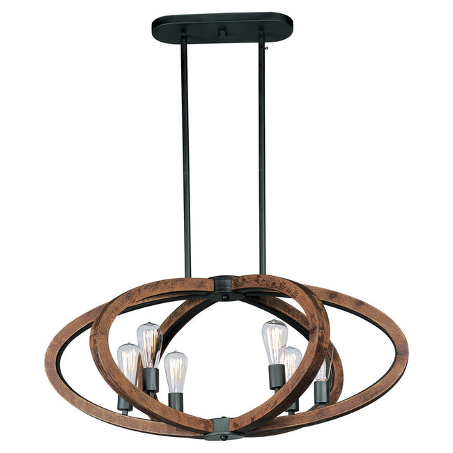 Maxim 20915APAR - Bodega Bay 6 Light 37" Pendant