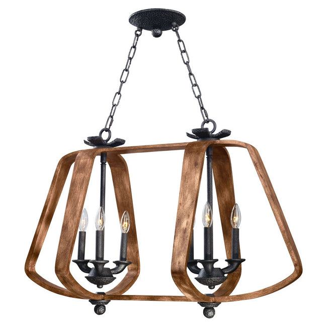 Maxim 20927BWIO - Road House 6 Light 36" Chandelier