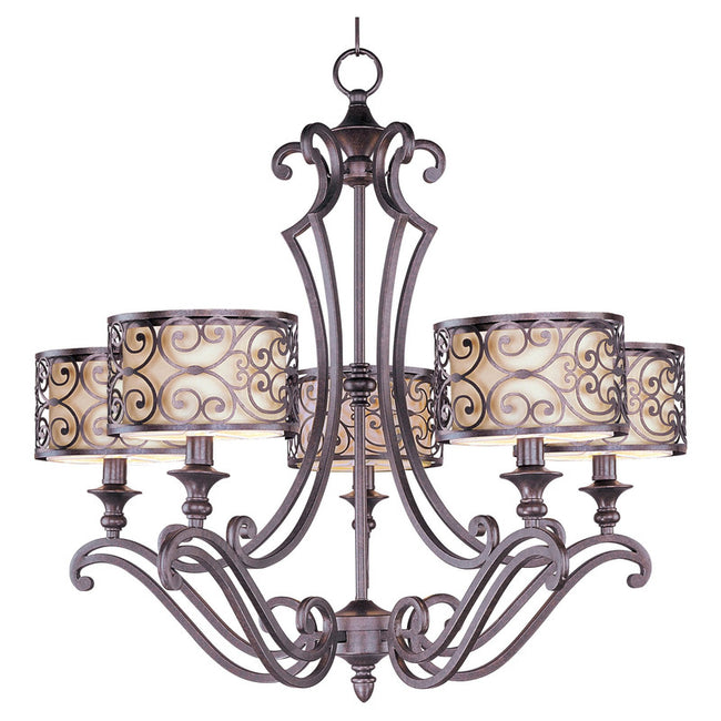 Maxim 21155WHUB - Mondrian 5 Light 28" Chandelier