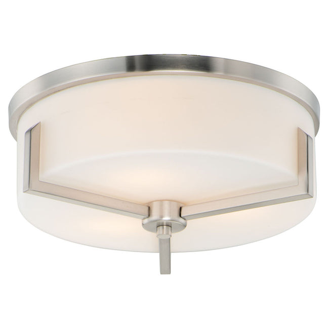 Maxim 21280SWSBR - Dart 3 Light 14" Flush Mount