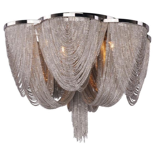 Maxim 21460NKPN - Chantilly 6 Light 18" Flush Mount