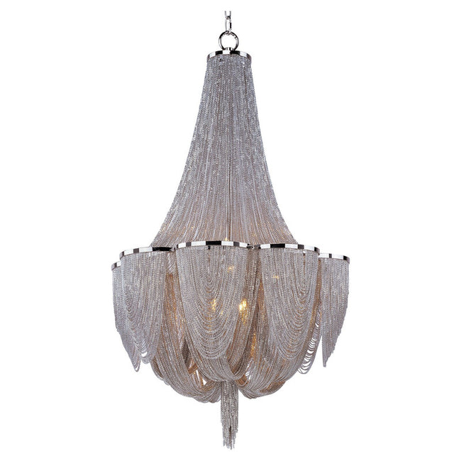 Maxim 21465NKPN - Chantilly 10 Light 35" Chandelier