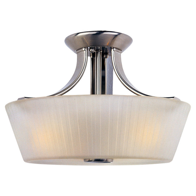 Maxim 21501FTSN - Finesse 3 Light 13" Semi Flush Ceiling Light