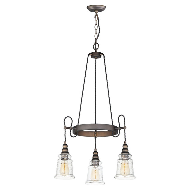Maxim 21573HMOI - Revival 3 Light 32" Chandelier