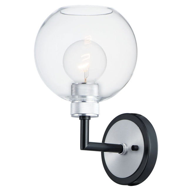 Maxim 21611CLBKAL - Vessel 1 Light 12" Vanity Light