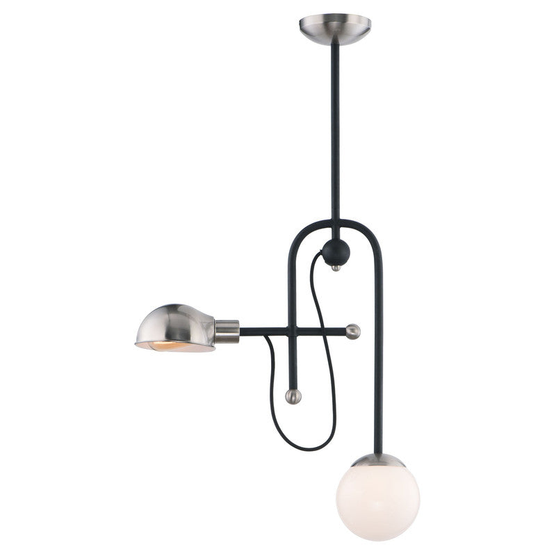 Maxim 21664WTBKSN - Mingle 2 Light 24" LED Pendant