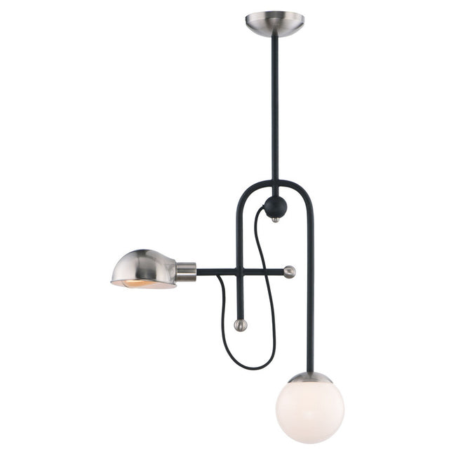 Maxim 21664WTBKSN - Mingle 2 Light 24" LED Pendant