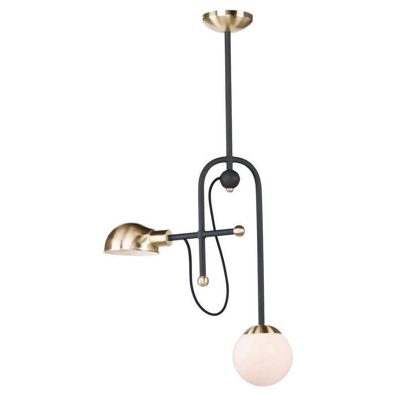 Maxim 21664WTBKSN - Mingle 2 Light 24" LED Pendant