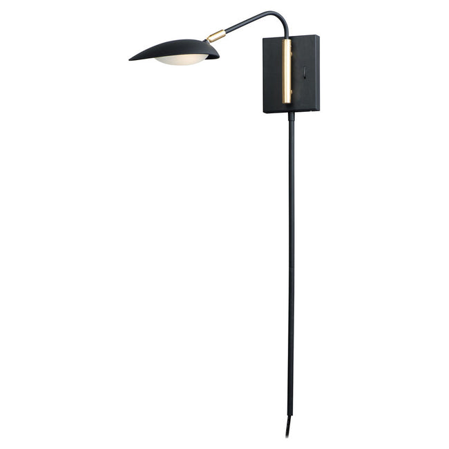 Maxim 21691BKSBR - Scan 1 Light 8" Wall Sconce