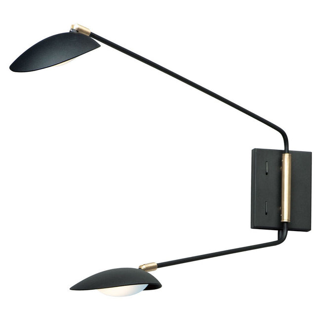 Maxim 21692BKSBR - Scan 2 Light 40" Wall Sconce