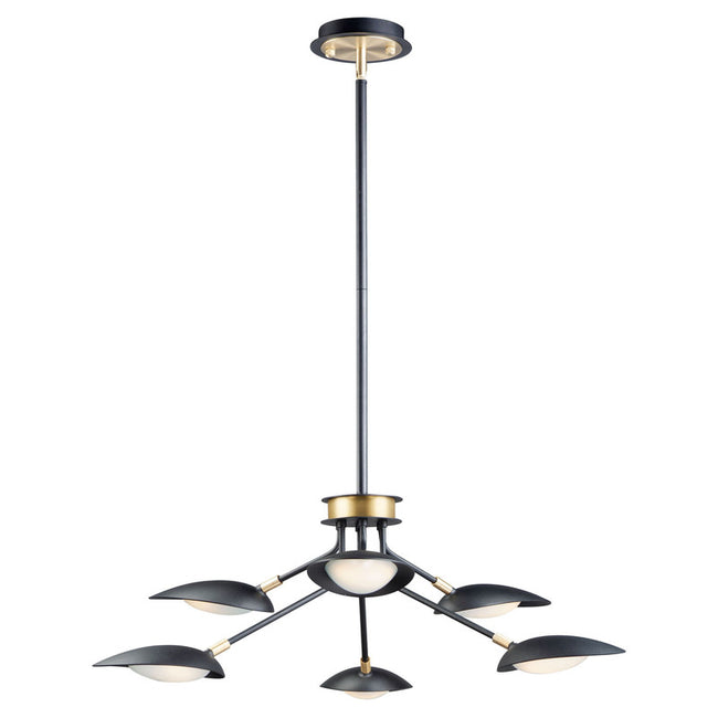 Maxim 21696BKSBR - Scan 6 Light 35" Pendant