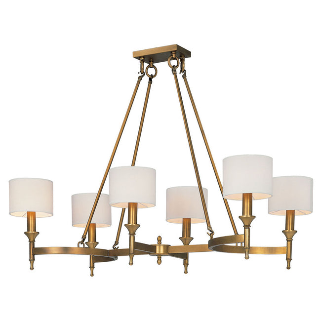 Maxim 22376OMNAB - Fairmont 6 Light 41" Chandelier