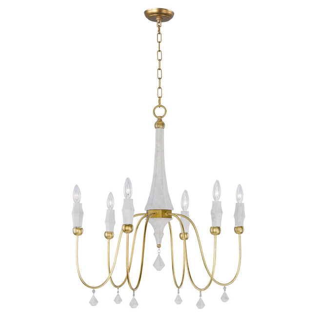 Maxim 22436CSTGL - Claymore 6 Light 30" Chandelier