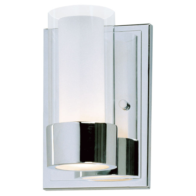 Maxim 23071CLFTPC - Silo 1 Light 8" Wall Sconce