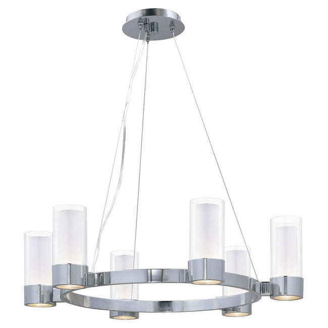 Maxim 23077CLFTPC - Silo 6 Light 27" Chandelier