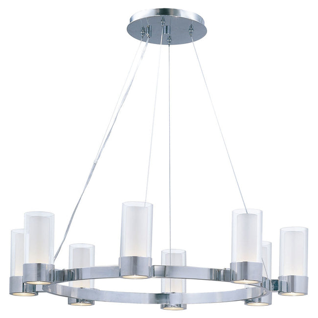 Maxim 23078CLFTPC - Silo 8 Light 32" Chandelier