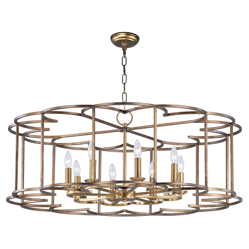 Maxim 24734BZF - Helix 8 Light 38" Chandelier