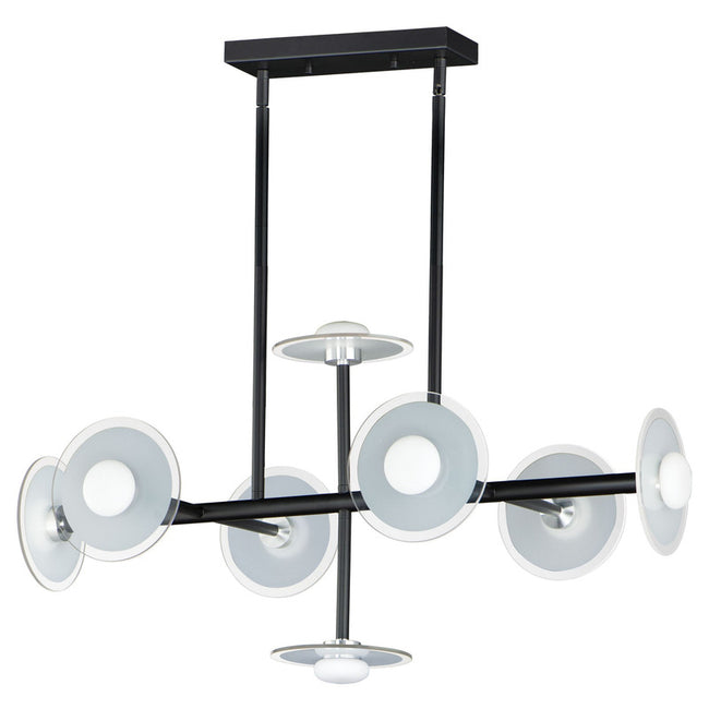 Maxim 24768FTSWBK - Helio 8 Light 35" Pendant