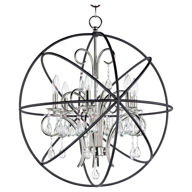Maxim 25144ARPN - Orbit 6 Light 28" Pendant