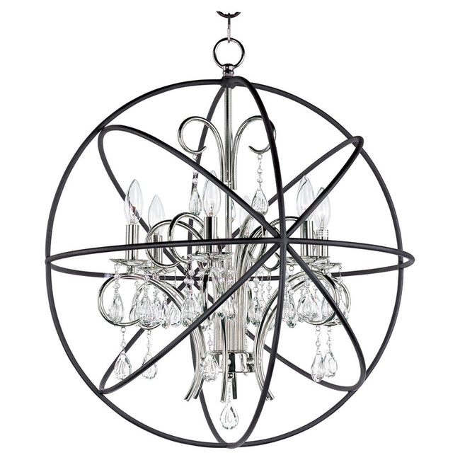 Maxim 25144ARPN - Orbit 6 Light 28" Pendant