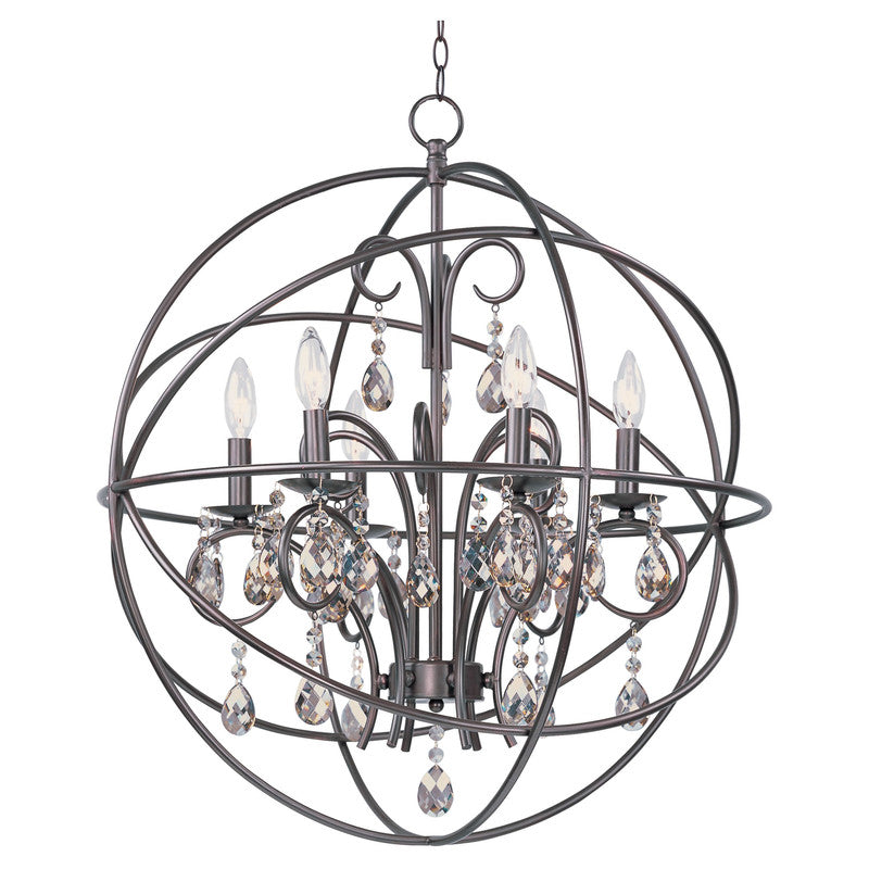 Maxim 25144ARPN - Orbit 6 Light 28" Pendant