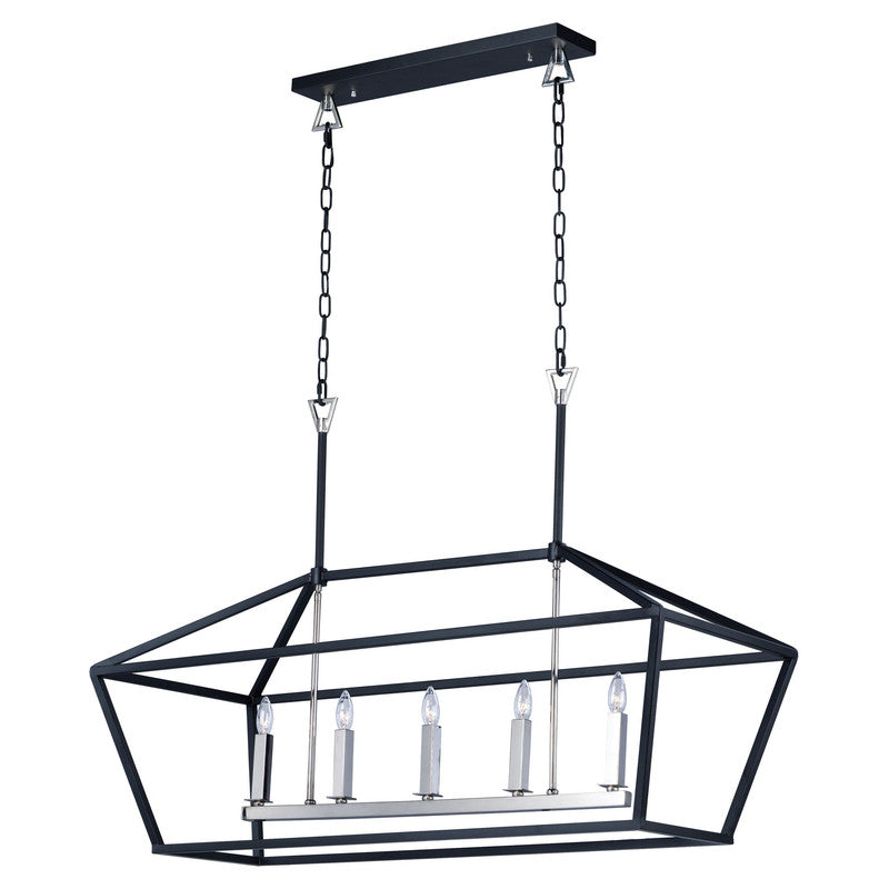 Maxim 25157GLTXB - Abode 5 Light 47" Chandelier