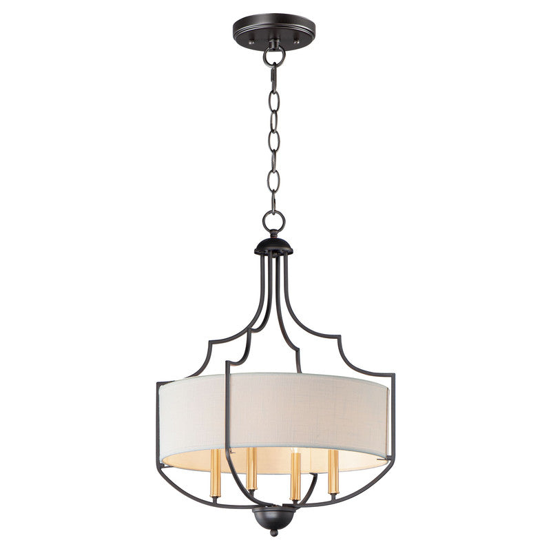 Maxim 25284WLBZAB - Savant 4 Light 26" Chandelier