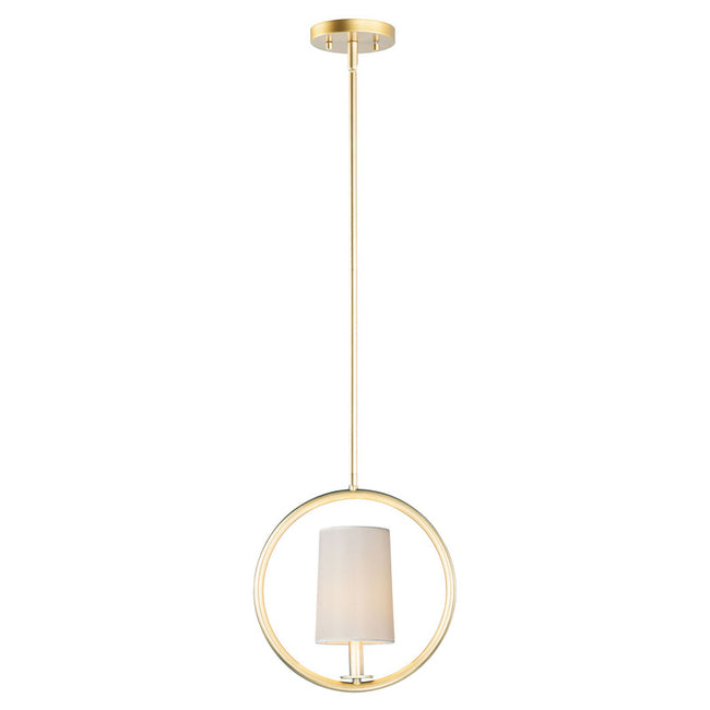 Maxim 25292OFNAB - Meridian 1 Light 14" Semi Flush Ceiling Light