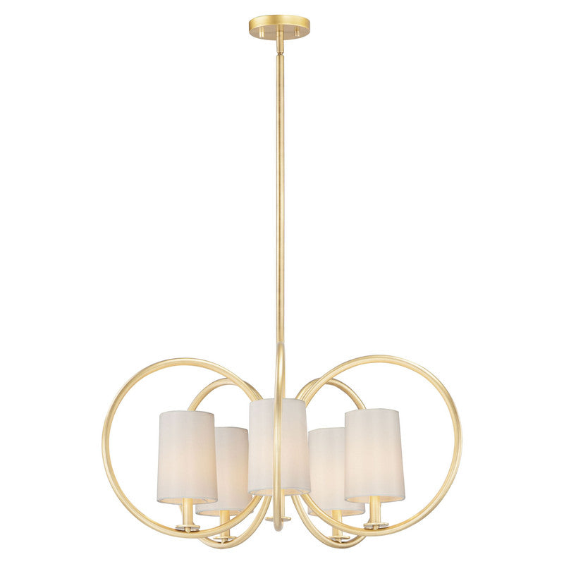 Maxim 25295OFNAB - Meridian 5 Light 31" Chandelier