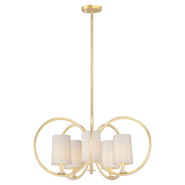 Maxim 25295OFNAB - Meridian 5 Light 31" Chandelier