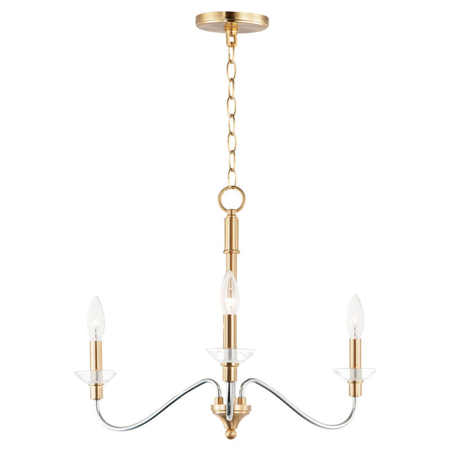 Maxim 25373CLPCSBR - Clarion 3 Light 24" Pendant