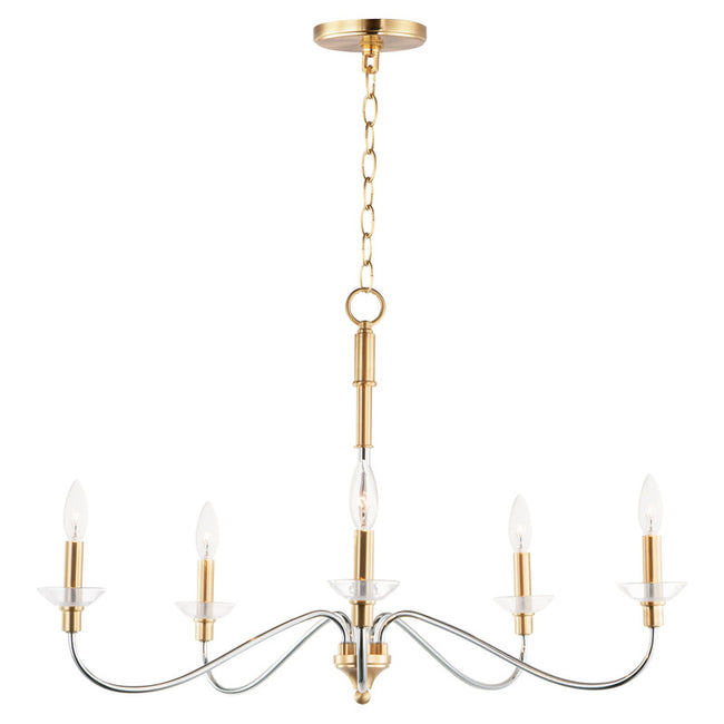 Maxim 25375CLPCSBR - Clarion 5 Light 32" Chandelier