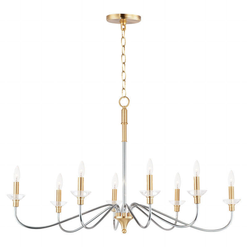 Maxim 25378CLPCSBR - Clarion 8 Light 38" Chandelier