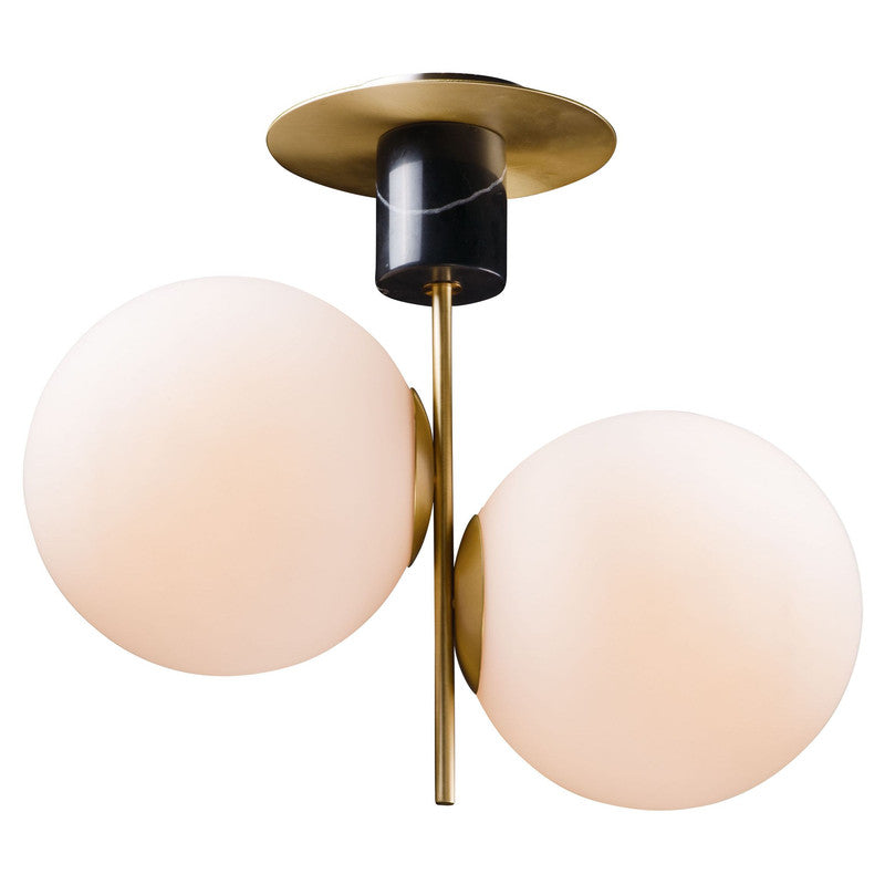 Maxim 26032SWSBRBK - Vesper 2 Light 20" Semi Flush Ceiling Light