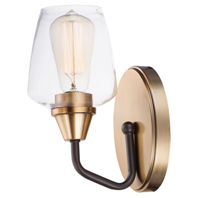 Maxim 26121CLBKSN - Goblet 1 Light 10" Wall Sconce