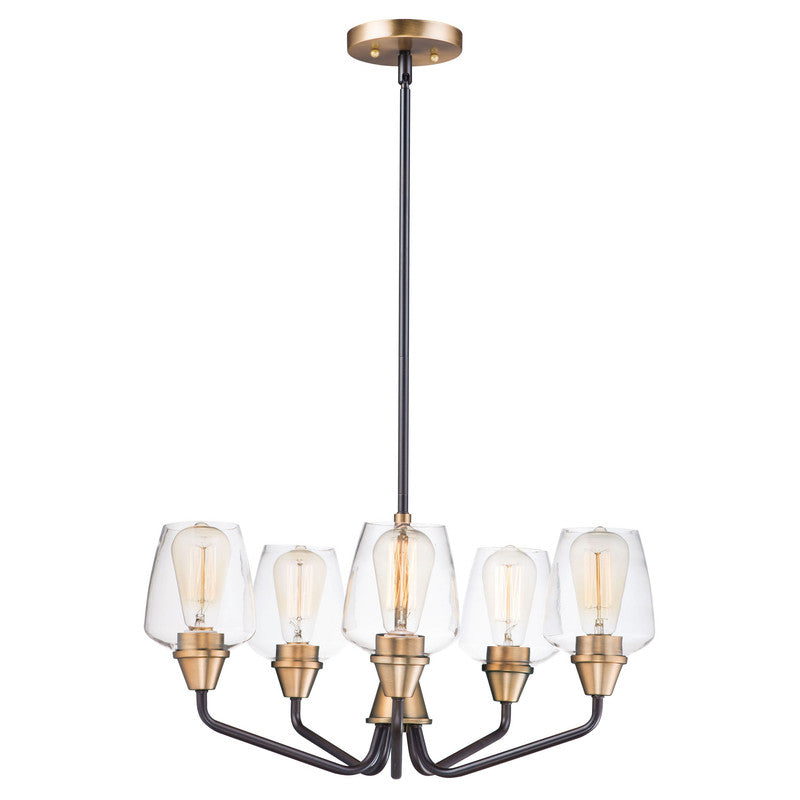 Maxim 26125CLBKSN - Goblet 5 Light 23" Chandelier