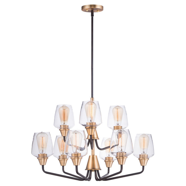 Maxim 26127CLBKSN - Goblet 9 Light 27" Chandelier