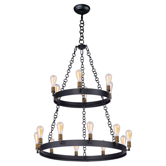 Maxim 26277BKNAB - Noble 16 Light 46" Chandelier