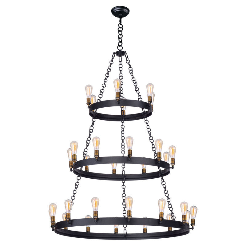 Maxim 26278BKNAB - Noble 30 Light 66" Chandelier