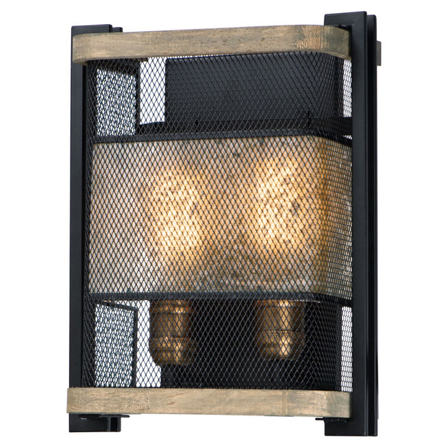 Maxim 27562BKBWAB - Boundry 2 Light 13" Wall Sconce