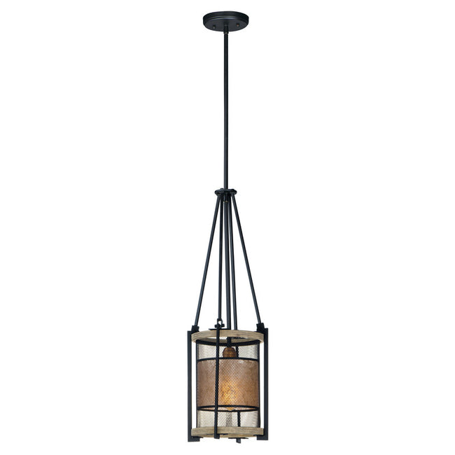 Maxim 27563BKBWAB - Boundry 1 Light 28" Pendant