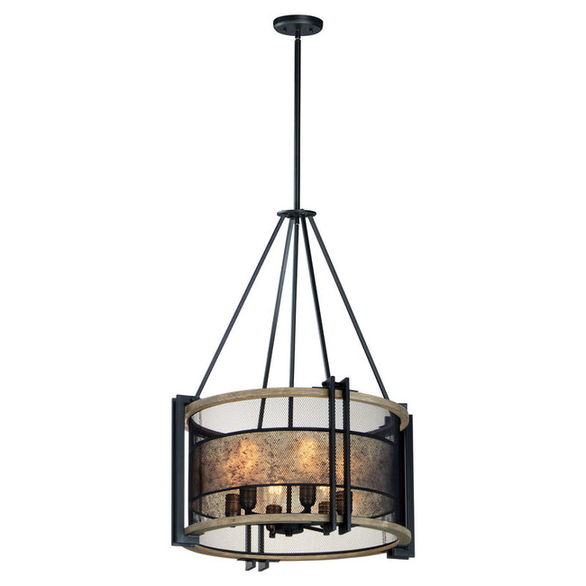 Maxim 27565BKBWAB - Boundry 6 Light 34" Chandelier