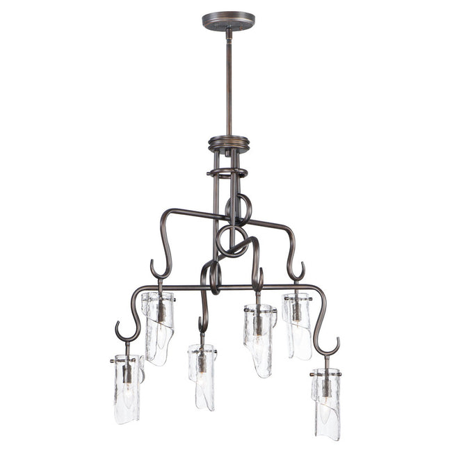 Maxim 27606CLCHB - Citadel 6 Light 35" Chandelier