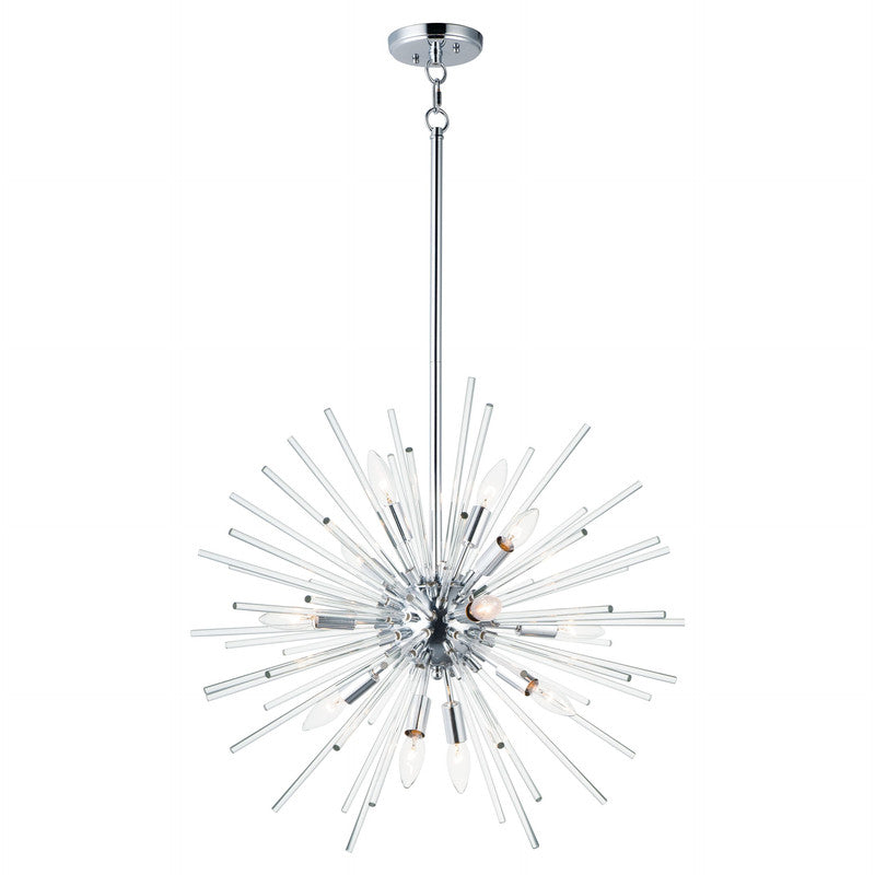 Maxim 28664CLPC - Polaris 12 Light 25" Pendant