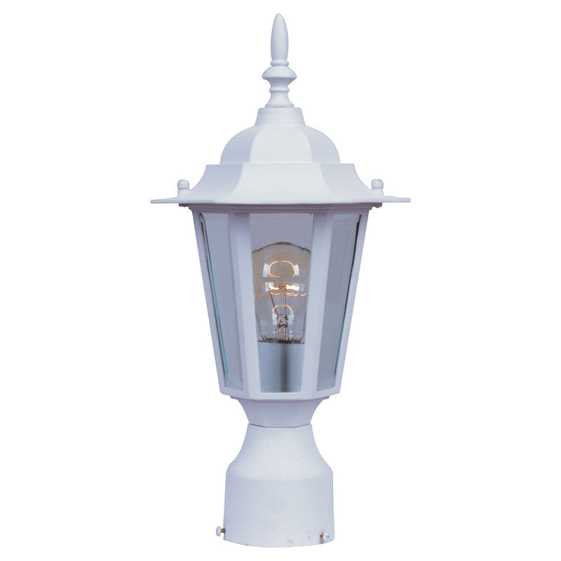 Maxim 3001CLBK - Builder Cast 1 Light 16" Post Light