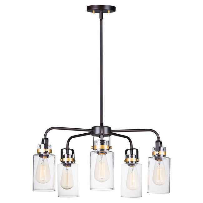 Maxim 30175CLBZGLD - Magnolia 5 Light 26" Pendant